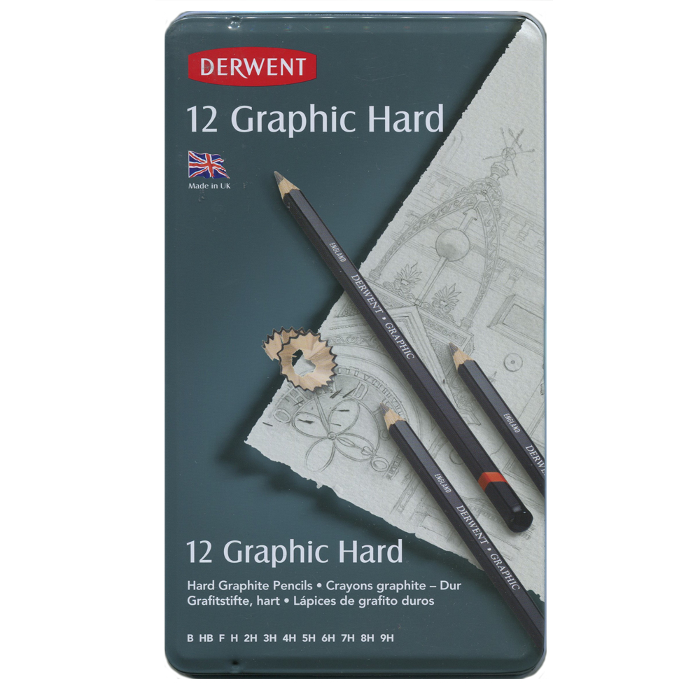 Derwent Graphic Pencils 12 Set B-9H