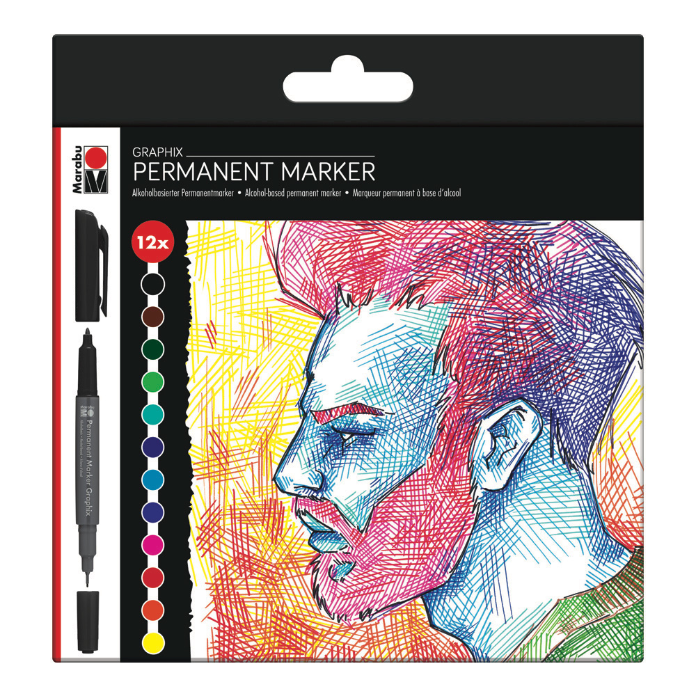 Marabu Graphix Marker Significant 12pc Set