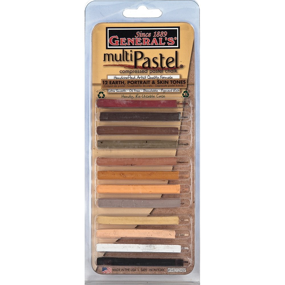 General Multipastel Earth/Skin Tones Set/12