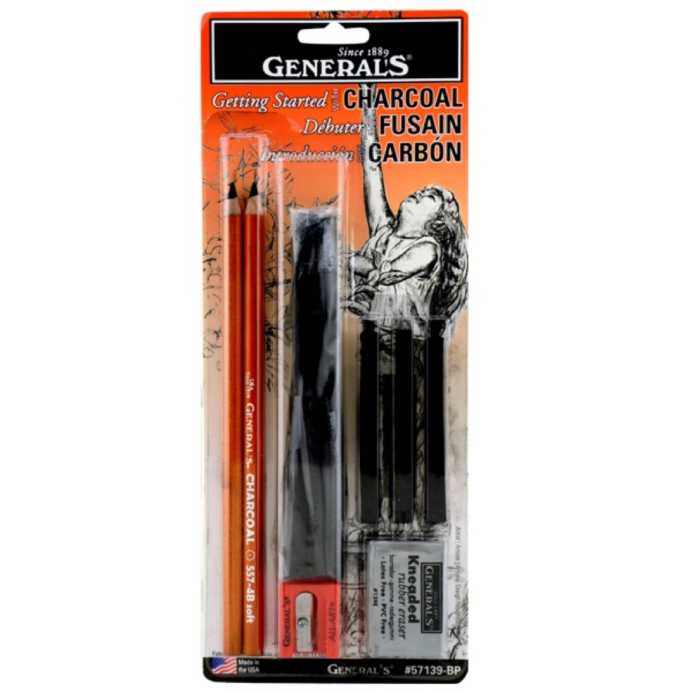 General Charcoal Drawing Assortment Set