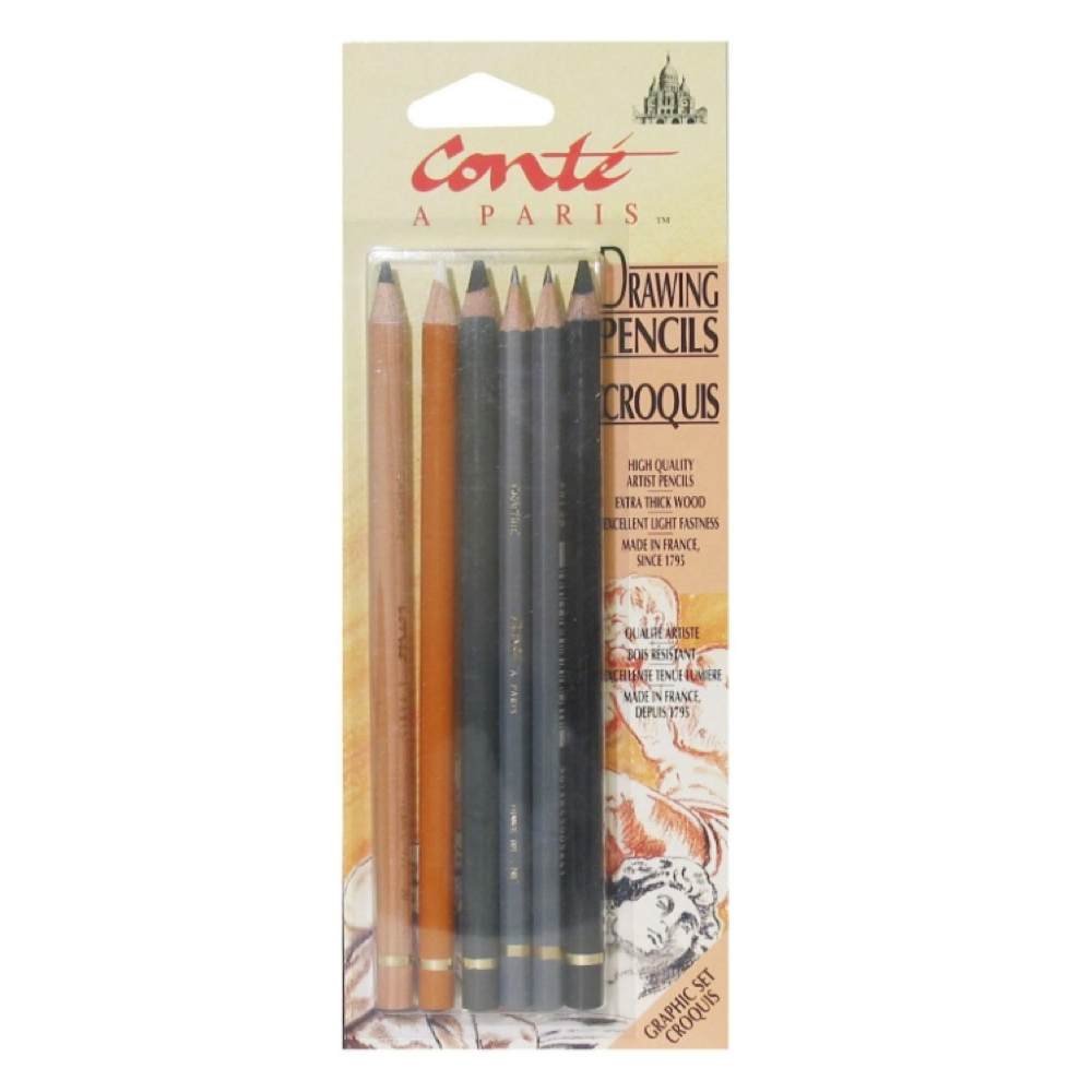 Conte Graphic Pencil Sketch Set