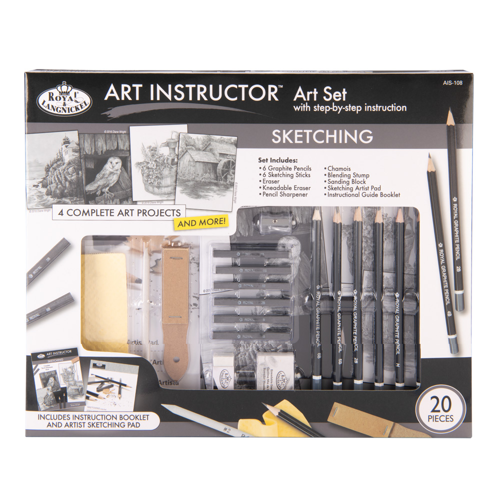 R&L Art Instructor Sketching Set: 4 Projects