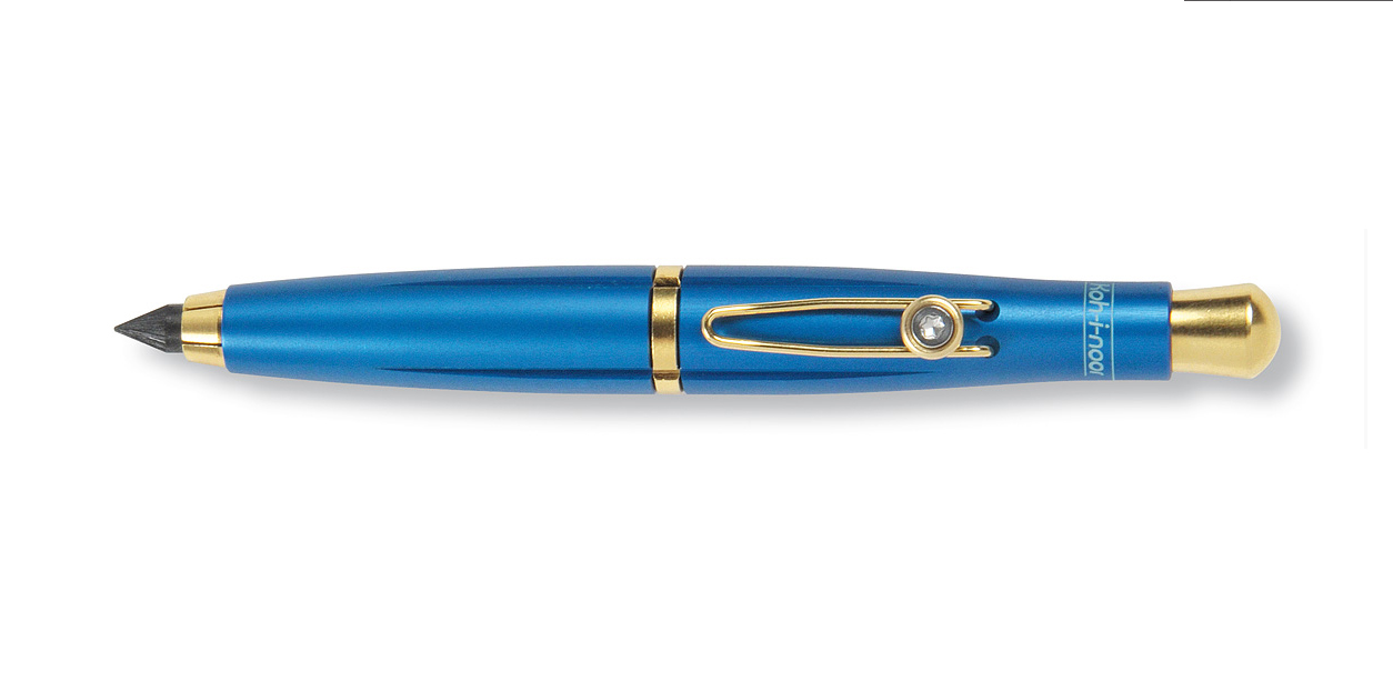 Koh-I-Noor Lead Holder Blue W/Gold Clip 5.6Mm