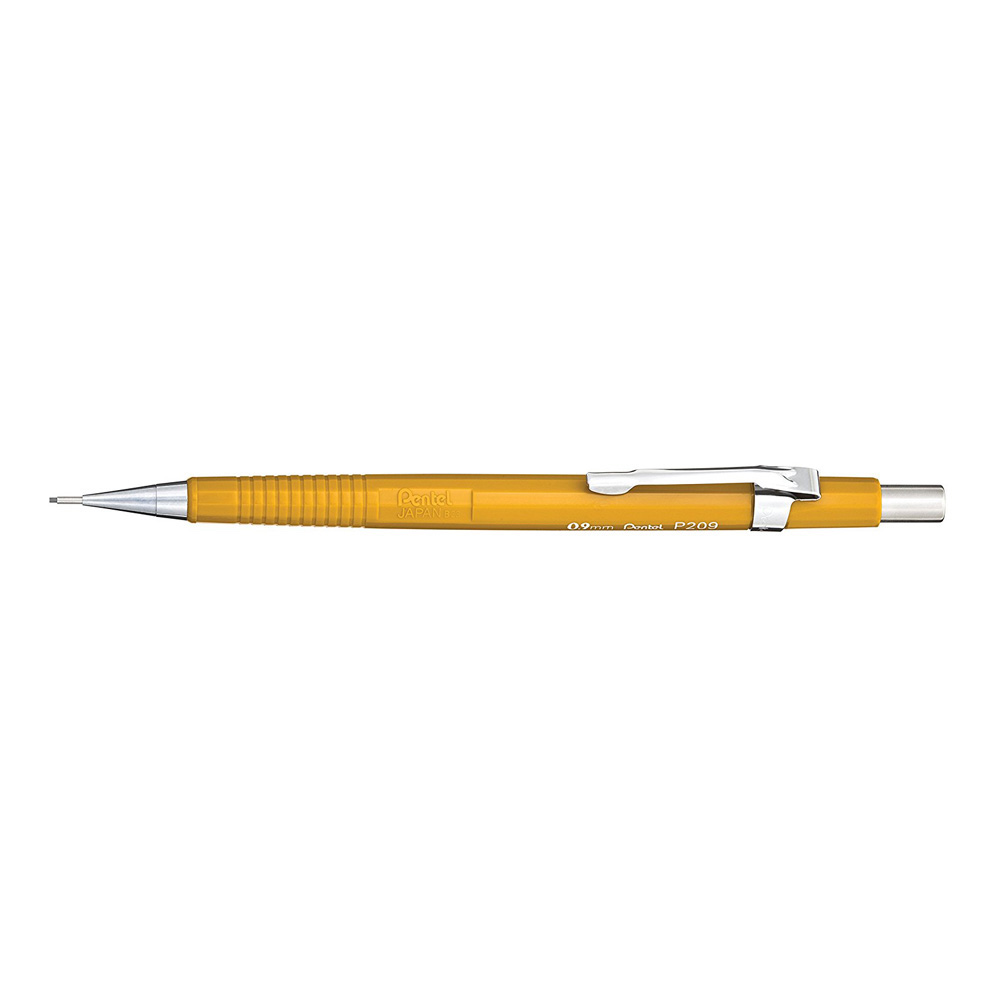 Pentel P209 Automatic Pencil 0.9 mm Lead Yellow 