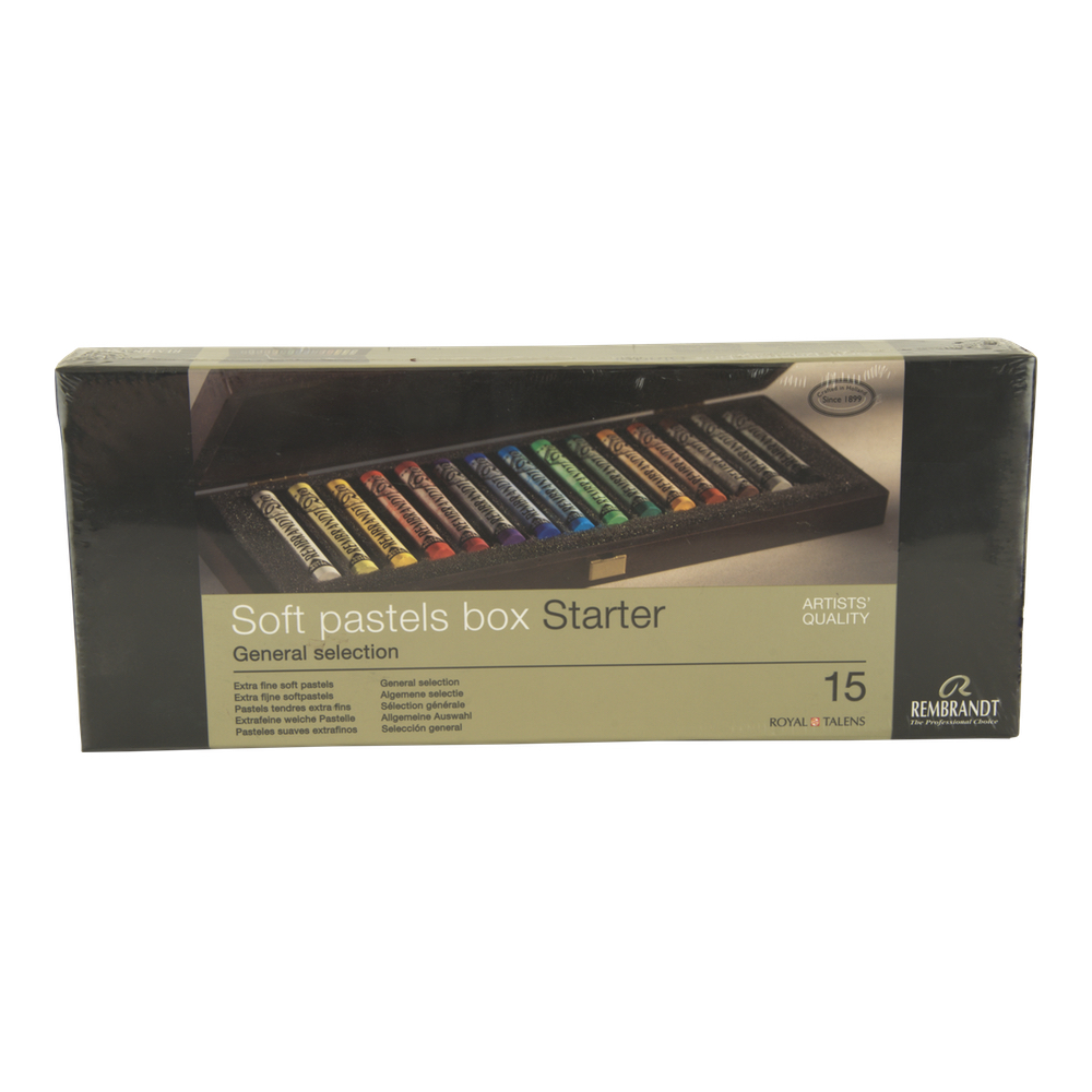 Rembrandt 15 Stick Pastel Wood Box Set