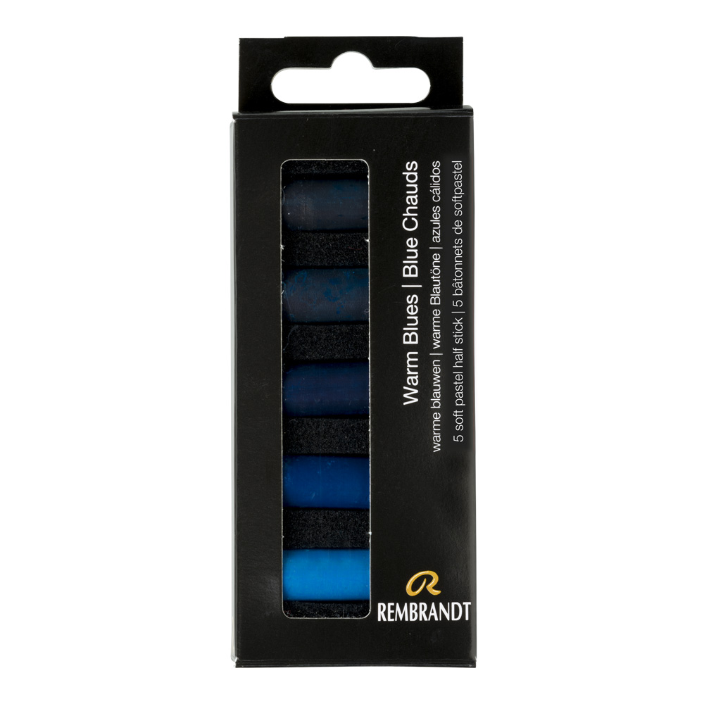 Rembrandt Soft Pastels 5pc Half Warm Blues