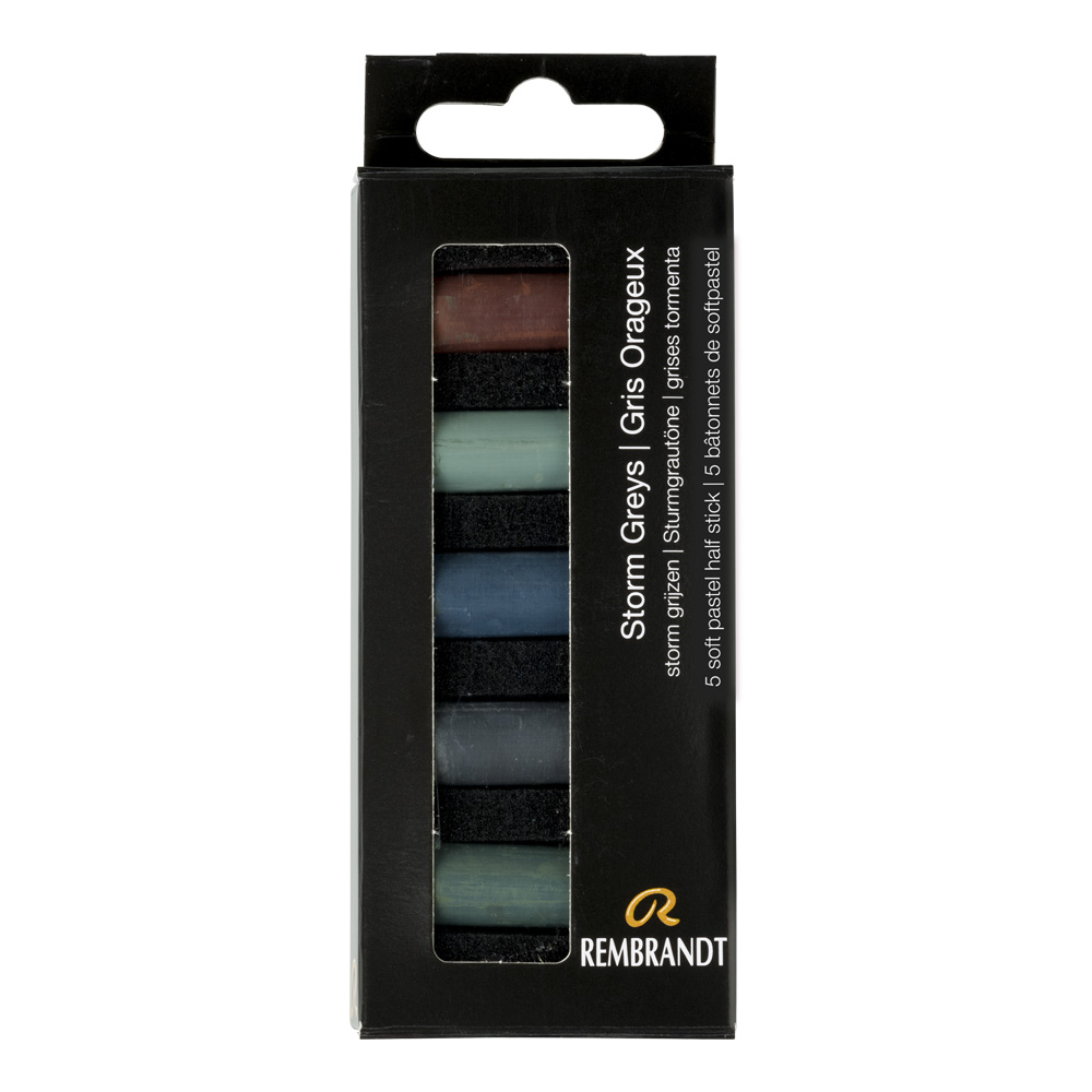 Rembrandt Soft Pastels 5pc Half Storm Greys