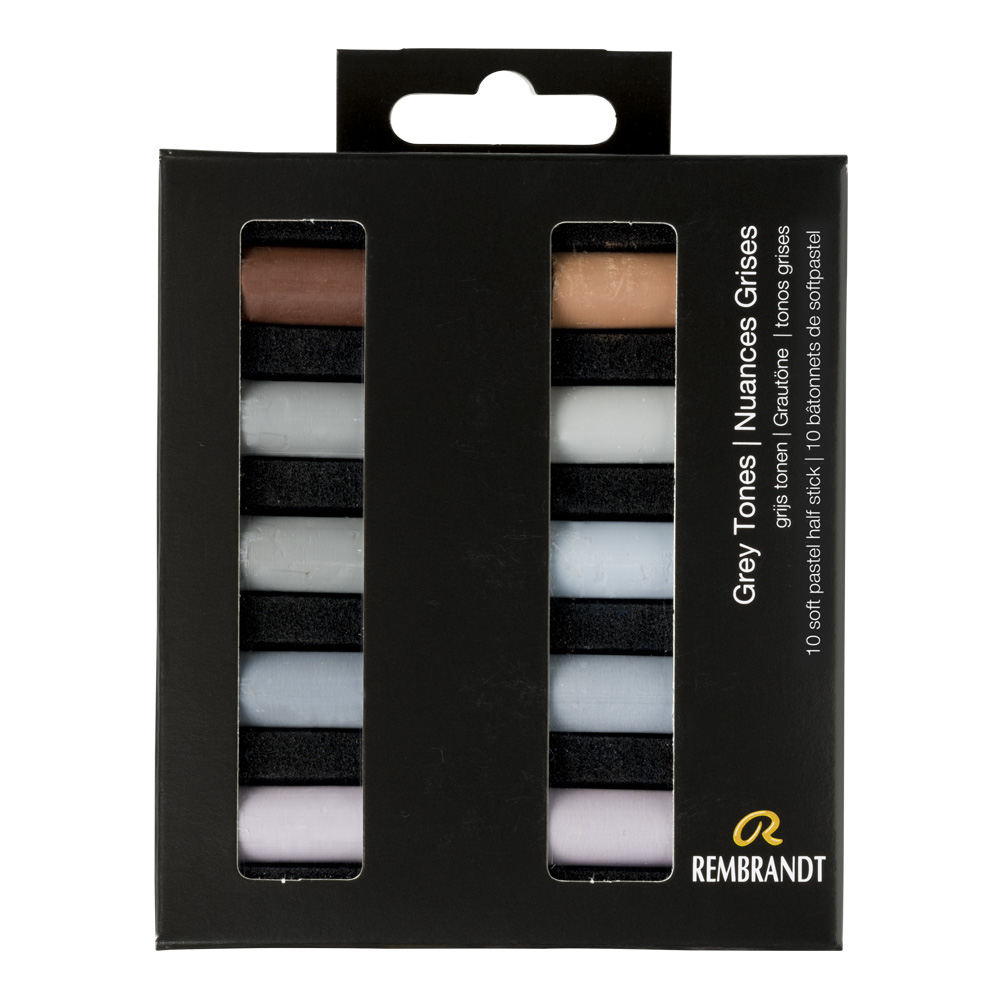 Rembrandt Soft Pastels 10pc Half Grey Tones