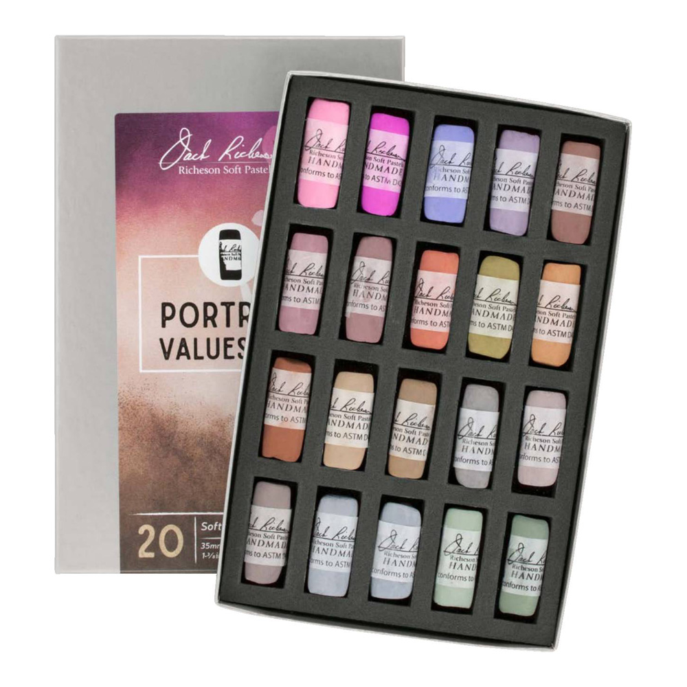 Richeson Set of 20 Pastels Portrait Value 4-6