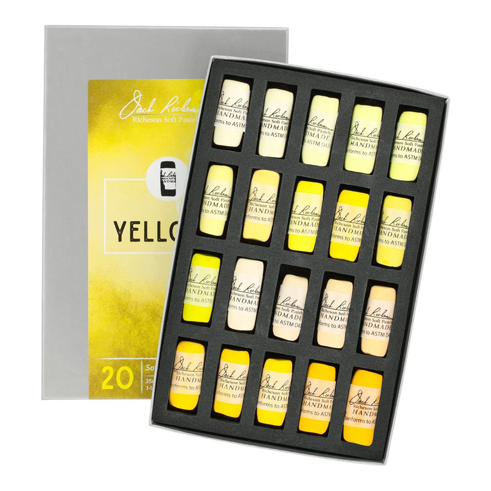 Richeson Set of 20 Soft Pastels - Yellows