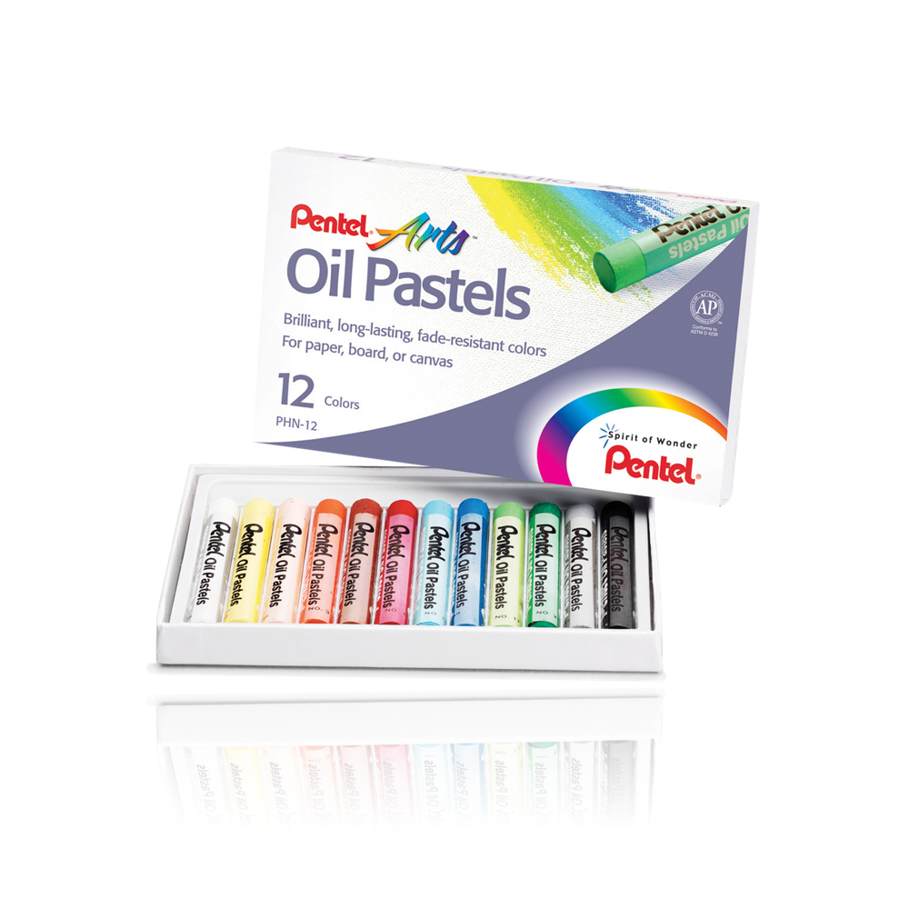Pentel Arts Oil Pastels 12 Color Set