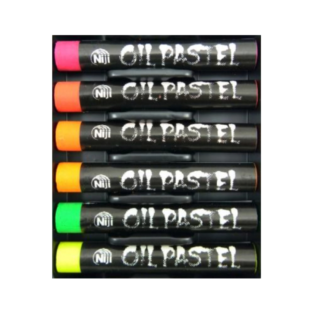 Niji Oil Pastel 6 Fluorescent Colors