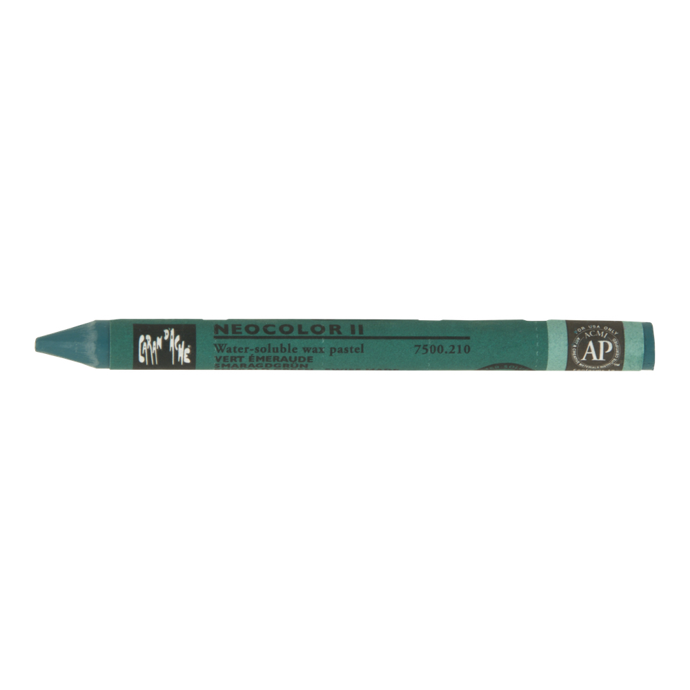 Neocolor II Watercolor Crayon 210 Emerald Grn