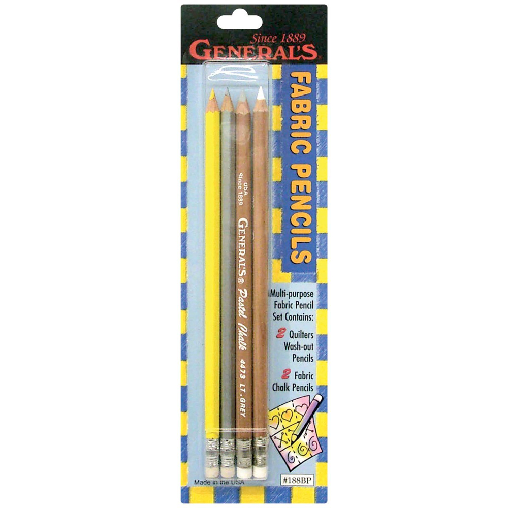 Fabric Pencil 4 Pack Assortment