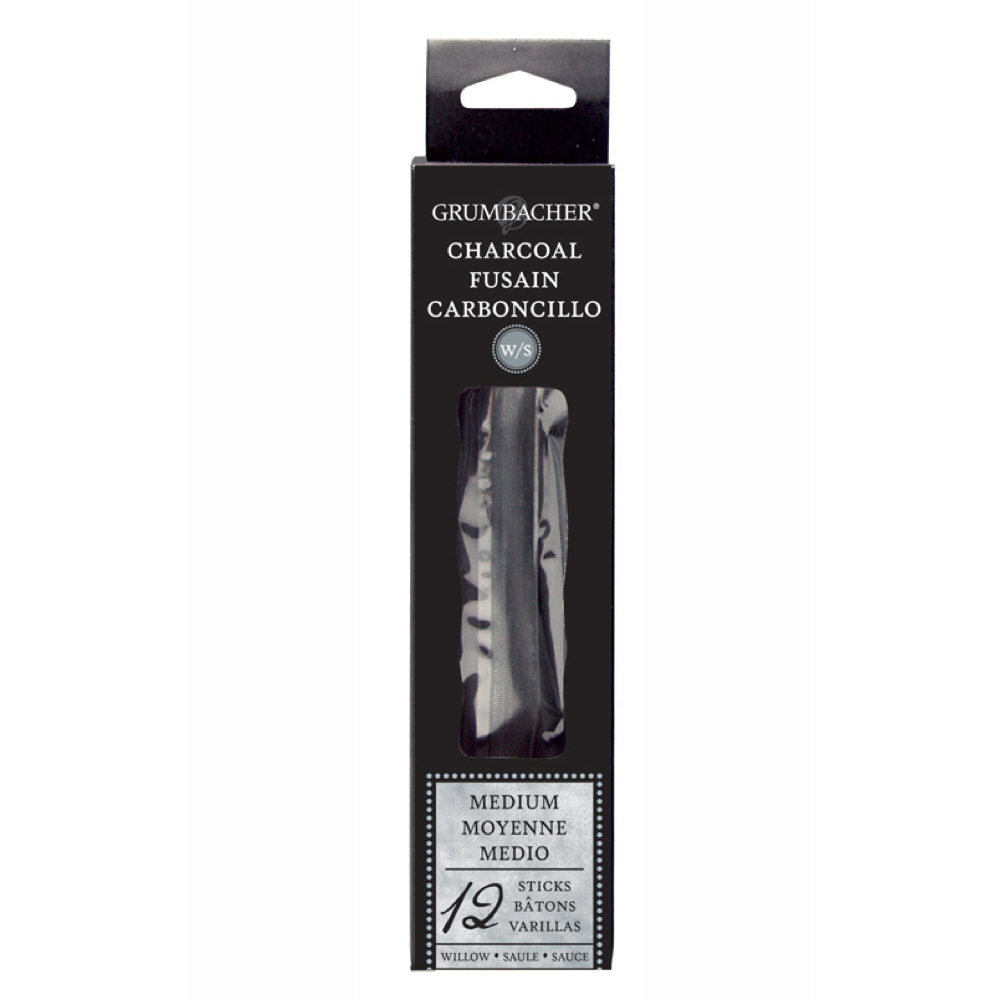 Grumbacher Thick Willow Charcoal 4 Sticks