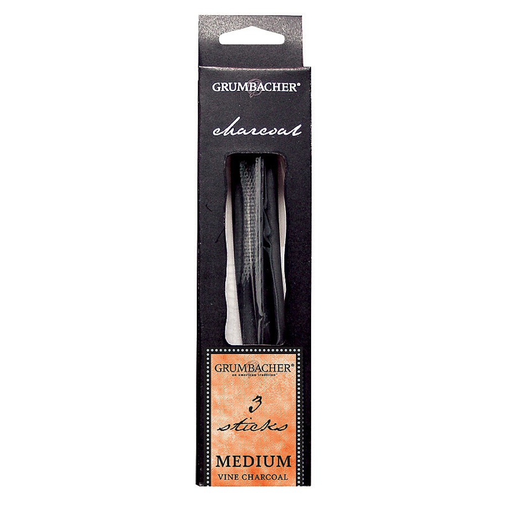 Grumbacher V42 3 Medium Vine Charcoal