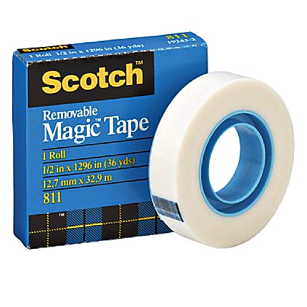 3M 811 Magic Plus Transp Tape 1/2 In X 36Yd