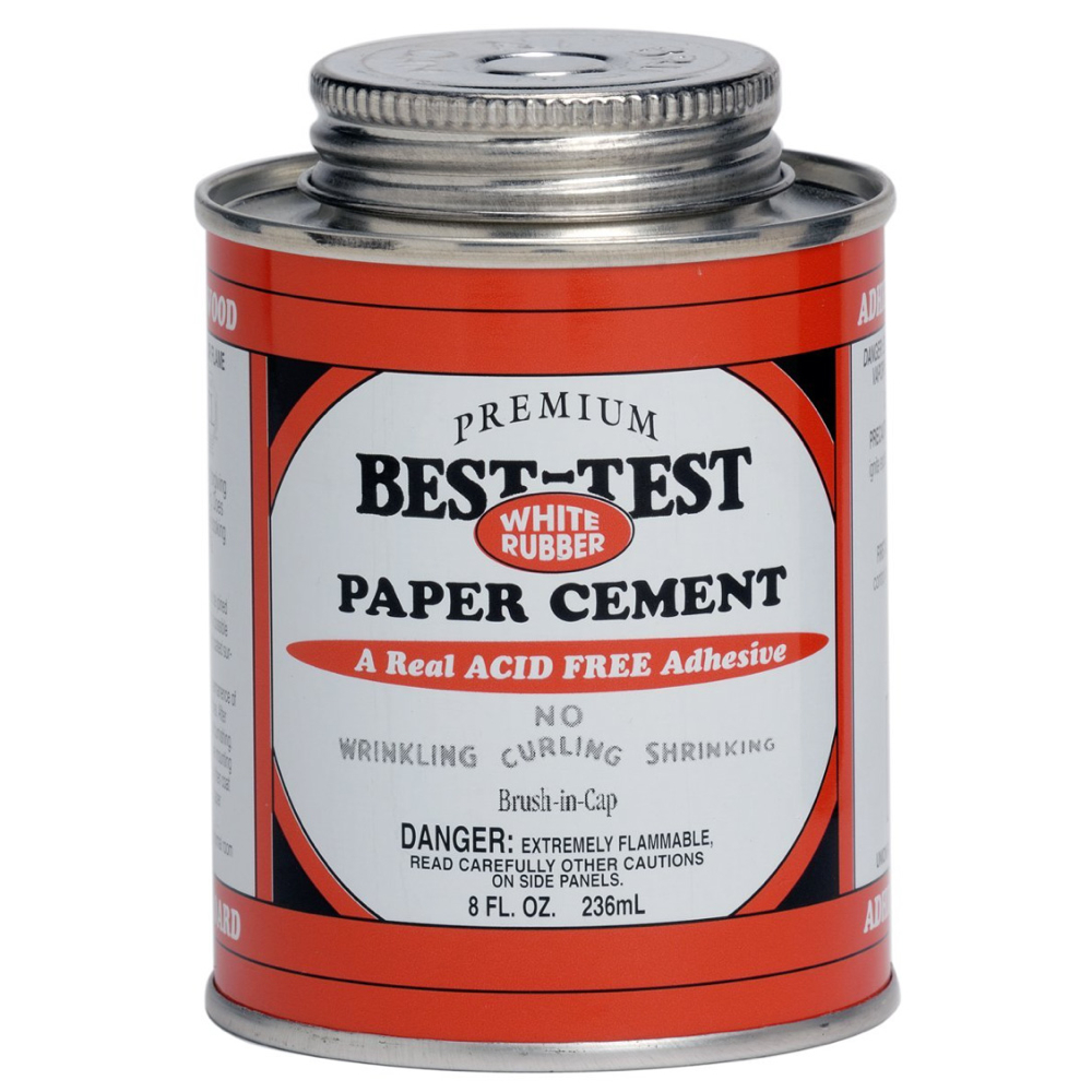 Best-Test Paper Cement W/Brush 8 Oz *Orm5