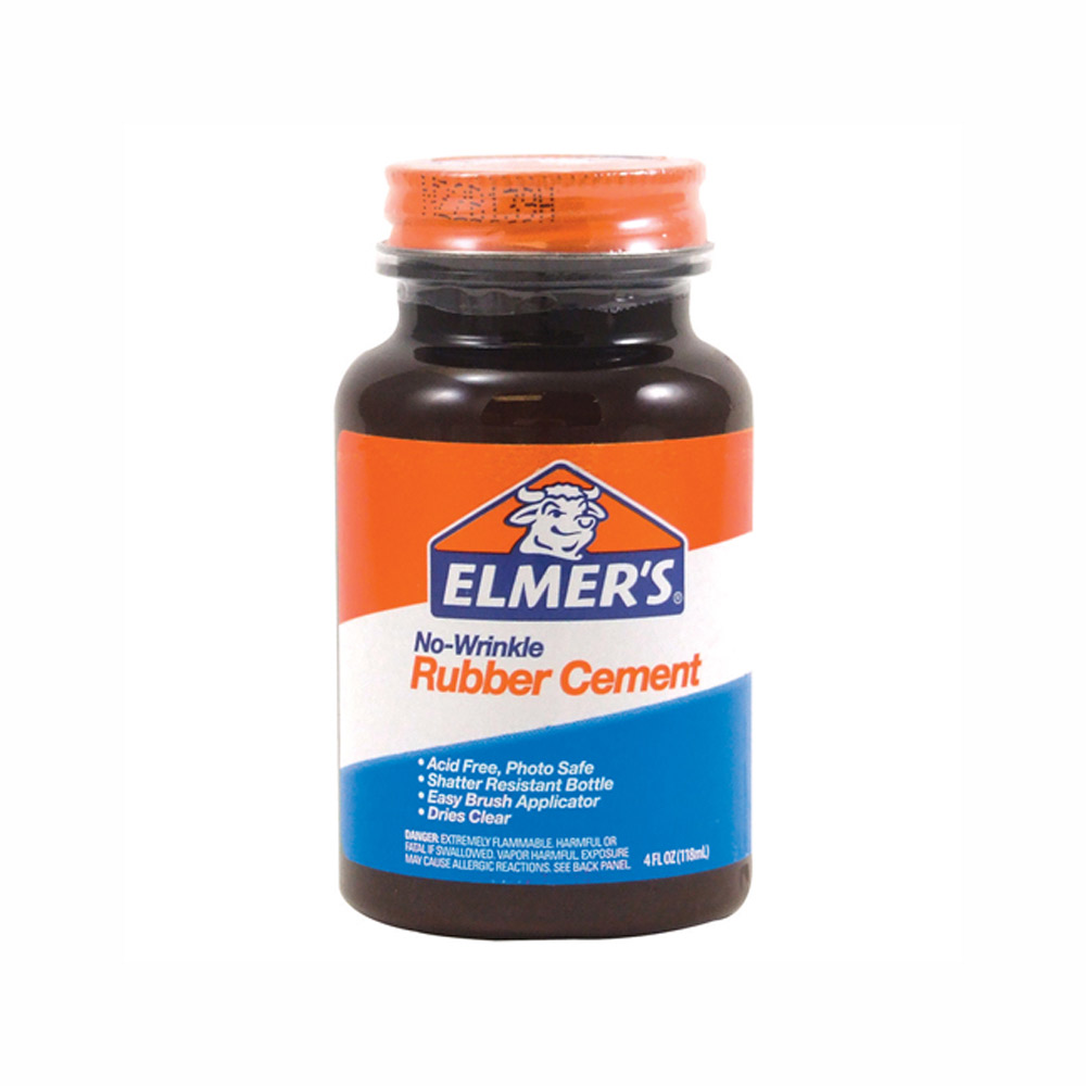 Elmers No-Wrinkle Rubber Cement 4 oz