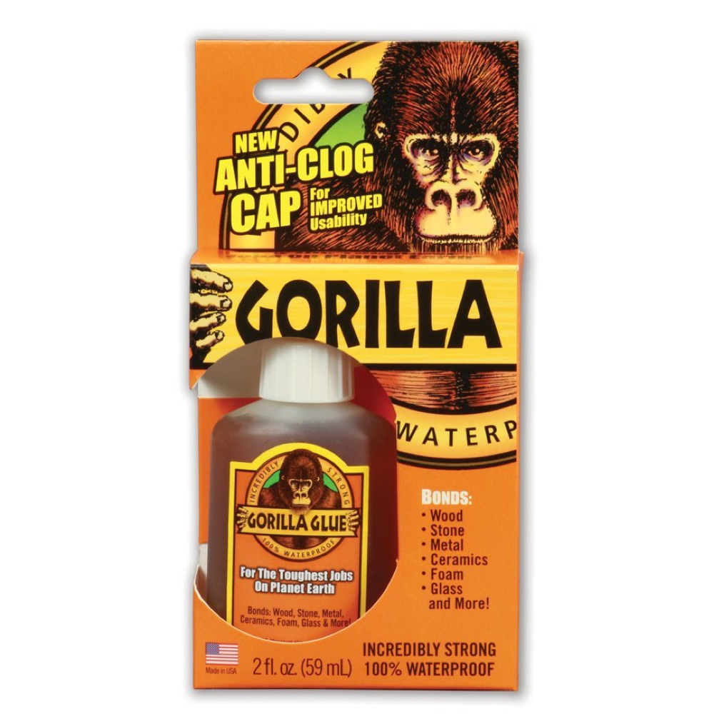 2 pack) Gorilla Glue 4oz Dries Clear Wood Glue Assembled Product