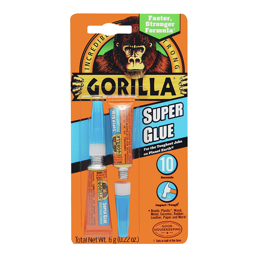 Gorilla Super Glue 3g Tube 2/Pack