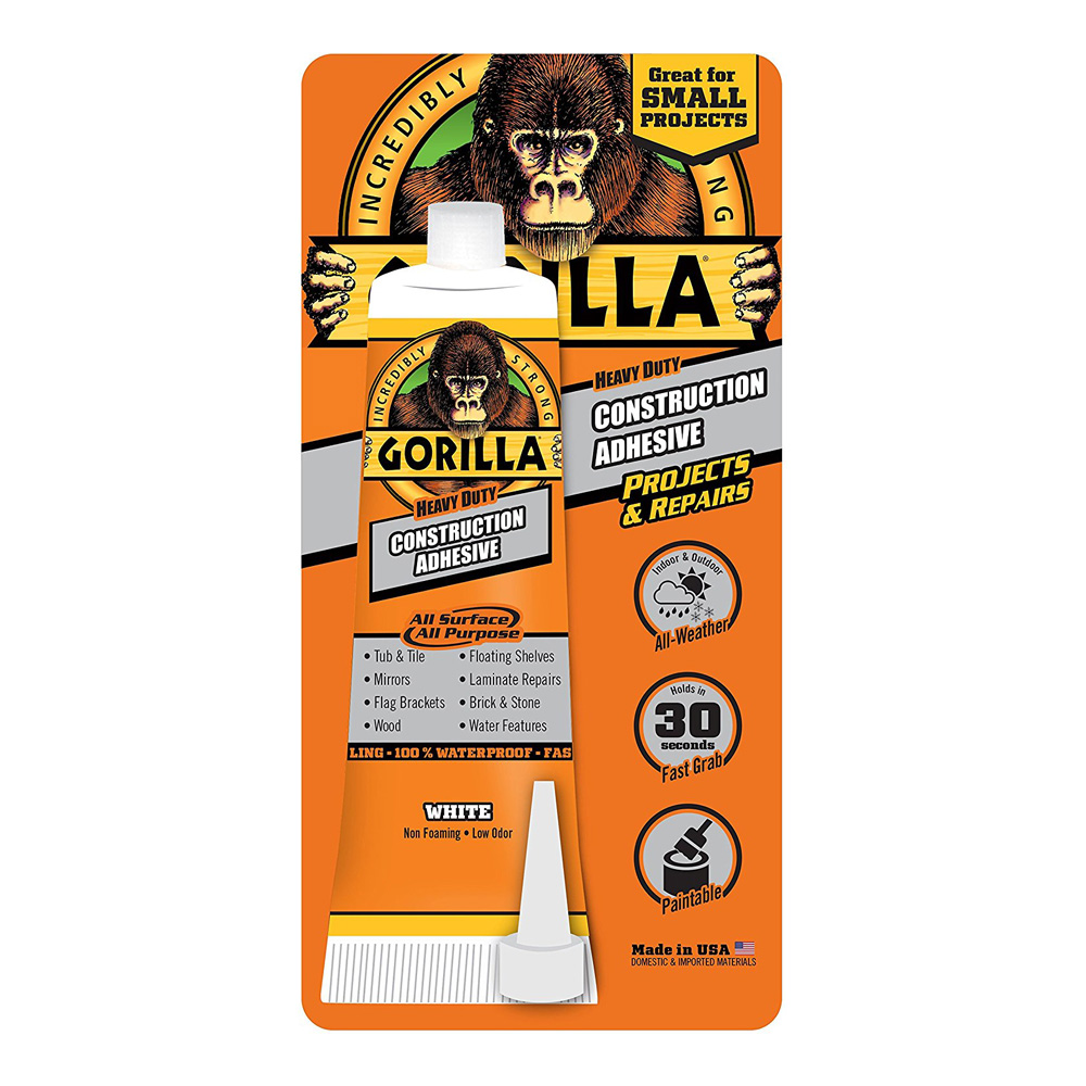 Gorilla Construction Adhesive 2.5 Oz White