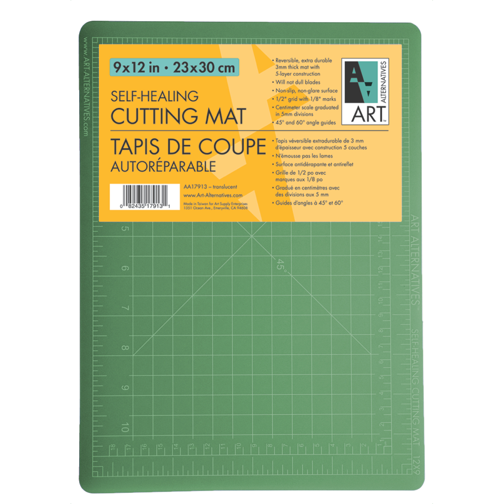 Art Alternatives Cutting Mat Green/Black 9X12