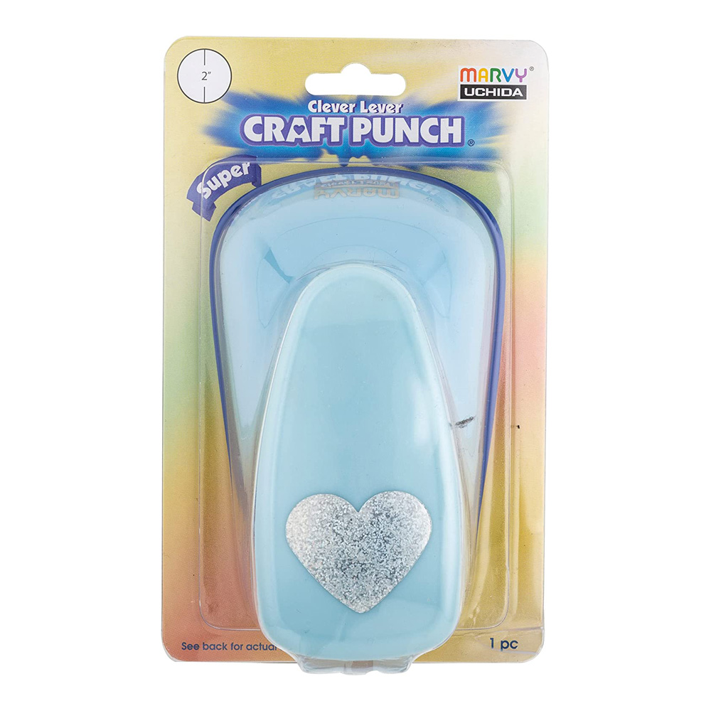 Clever Lever Craft Punch 2-inch Heart