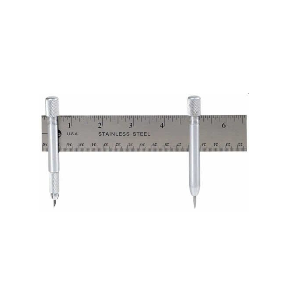 MENKEY Architectural Scale Ruler, Imperial Measurements 12'', Black  Laser-Etched Aluminum Architect Triangular Ruler with Standard Metal Ruler