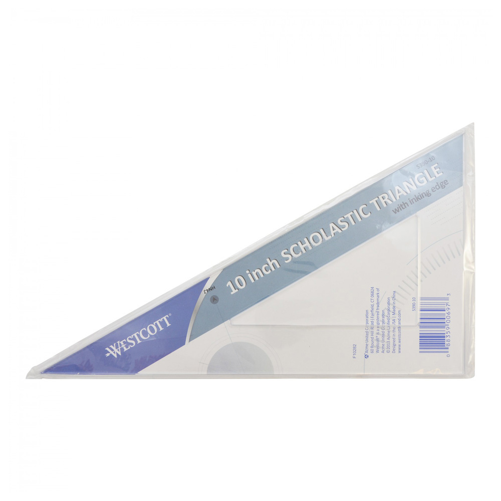 Westcott S390-10 Clear Triangle 30/60/90 10