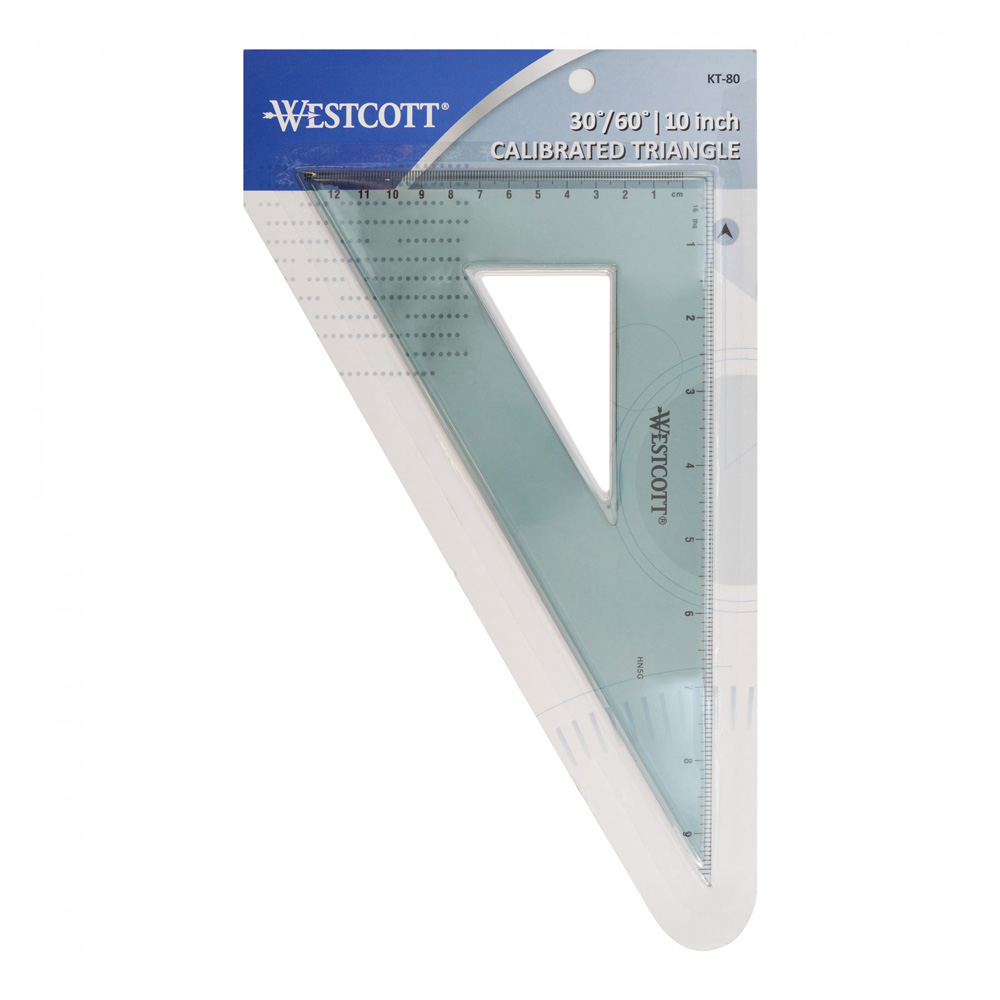 Westcott KT-80 Calibrtd Triangle 30/60/90 10