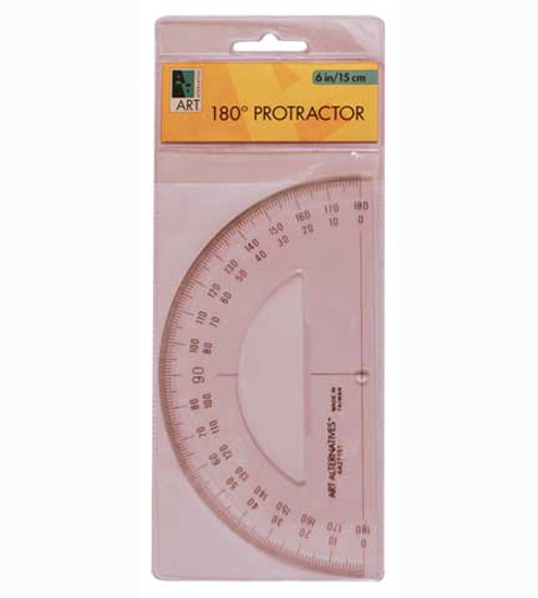 Semicircular 180Deg Protractor 6Inch