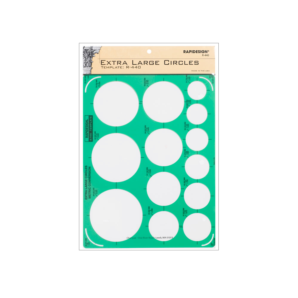 Rapidesign Template R-440 Extra Large Circles