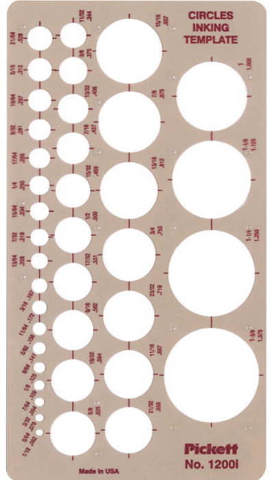 Pickett Template 1200-I Circles