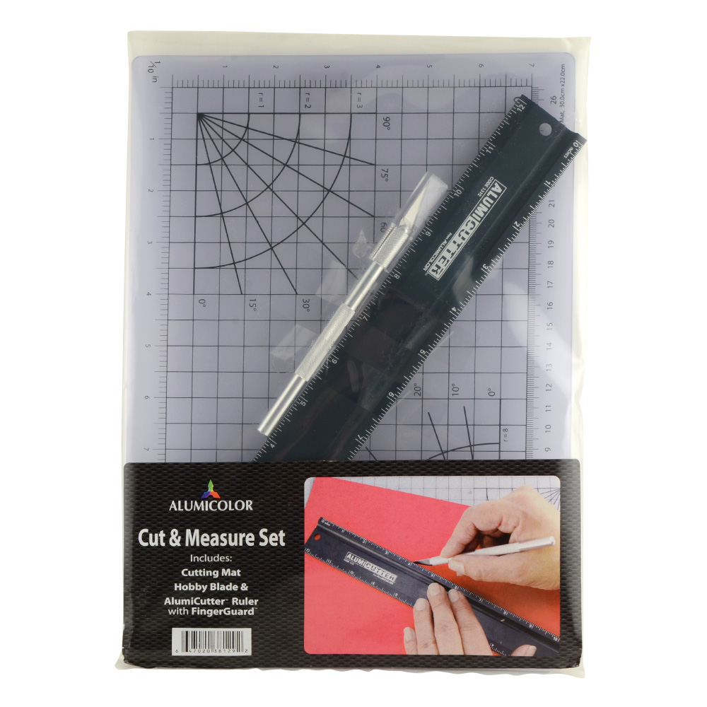 Alumicolor 12-inch Cut & Measure Set Black