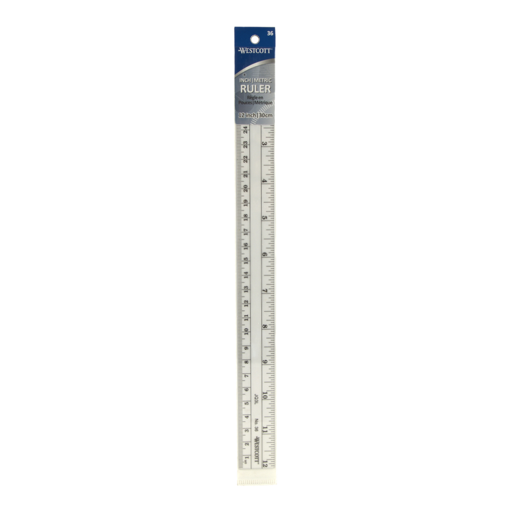 Westcott #36 Flex Inch/Metric Ruler 12