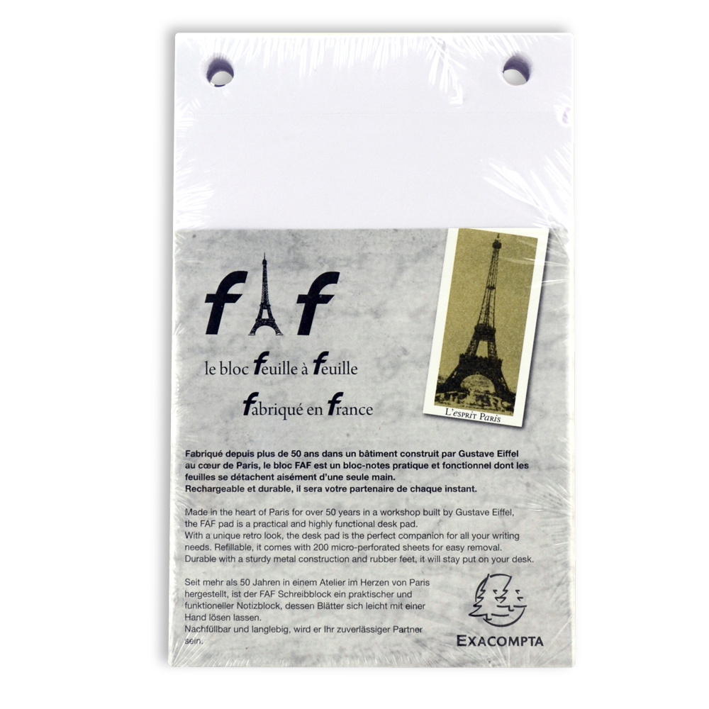 Exacompta Faf Desk Refill Pad Only No.2 Blank