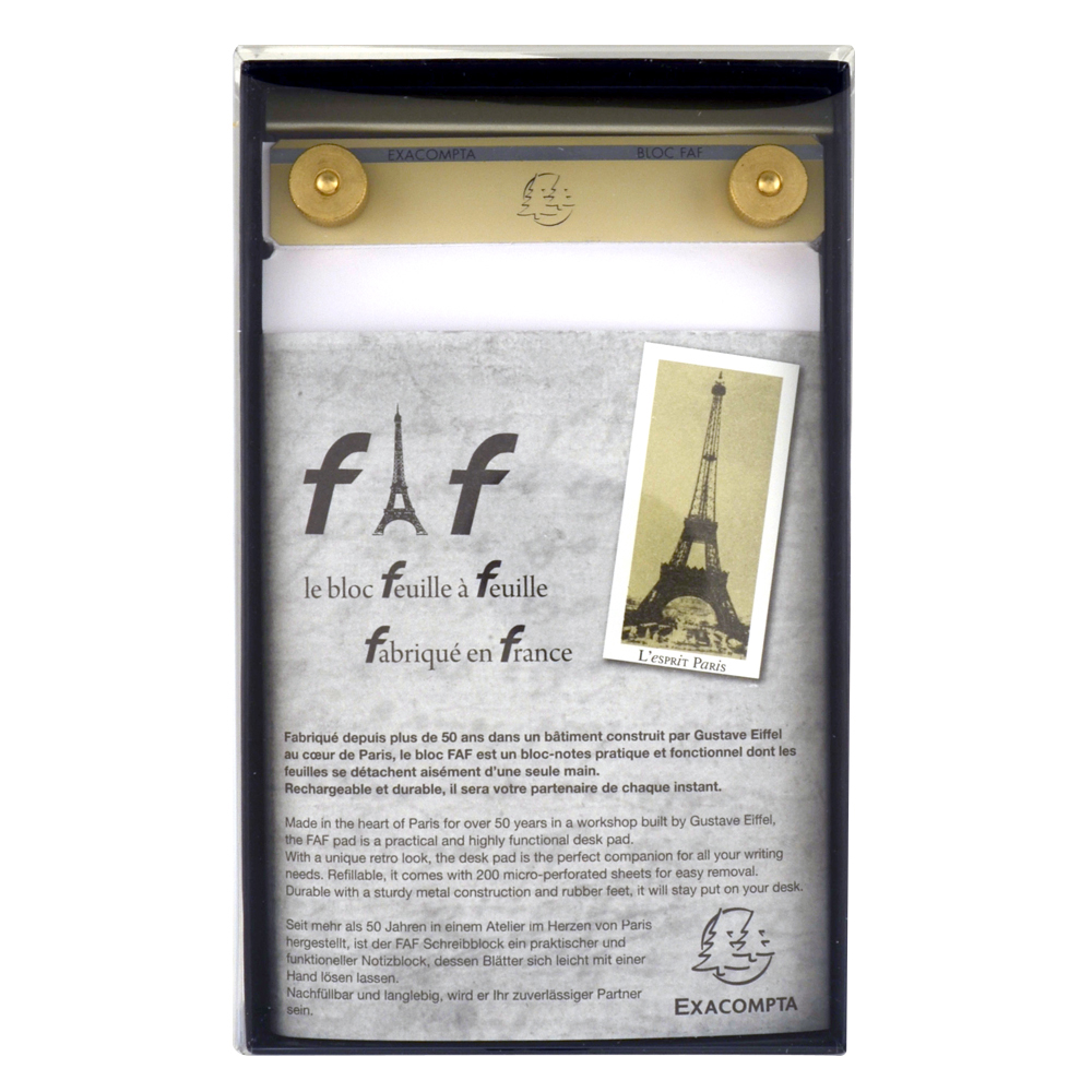 Exacompta Faf Desk Pad W/Blank Paper