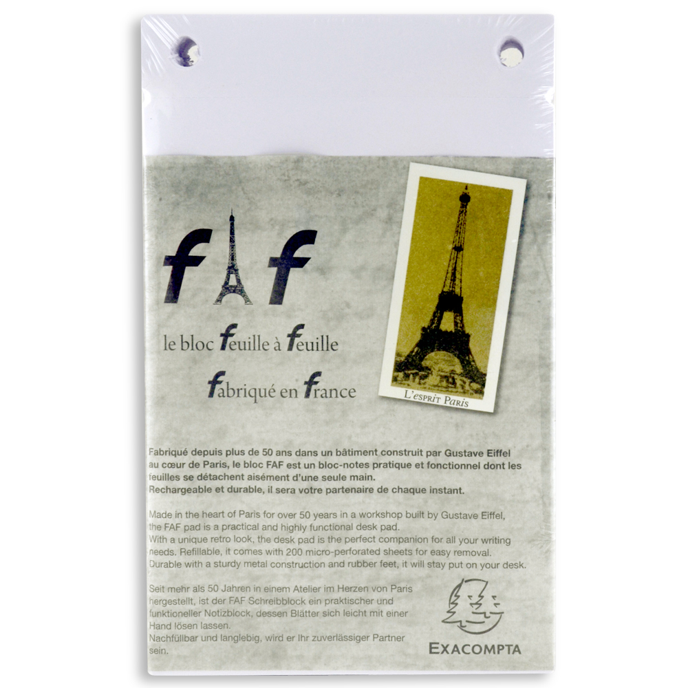 Exacompta Faf Desk Refill Pad Only No.3 Blank