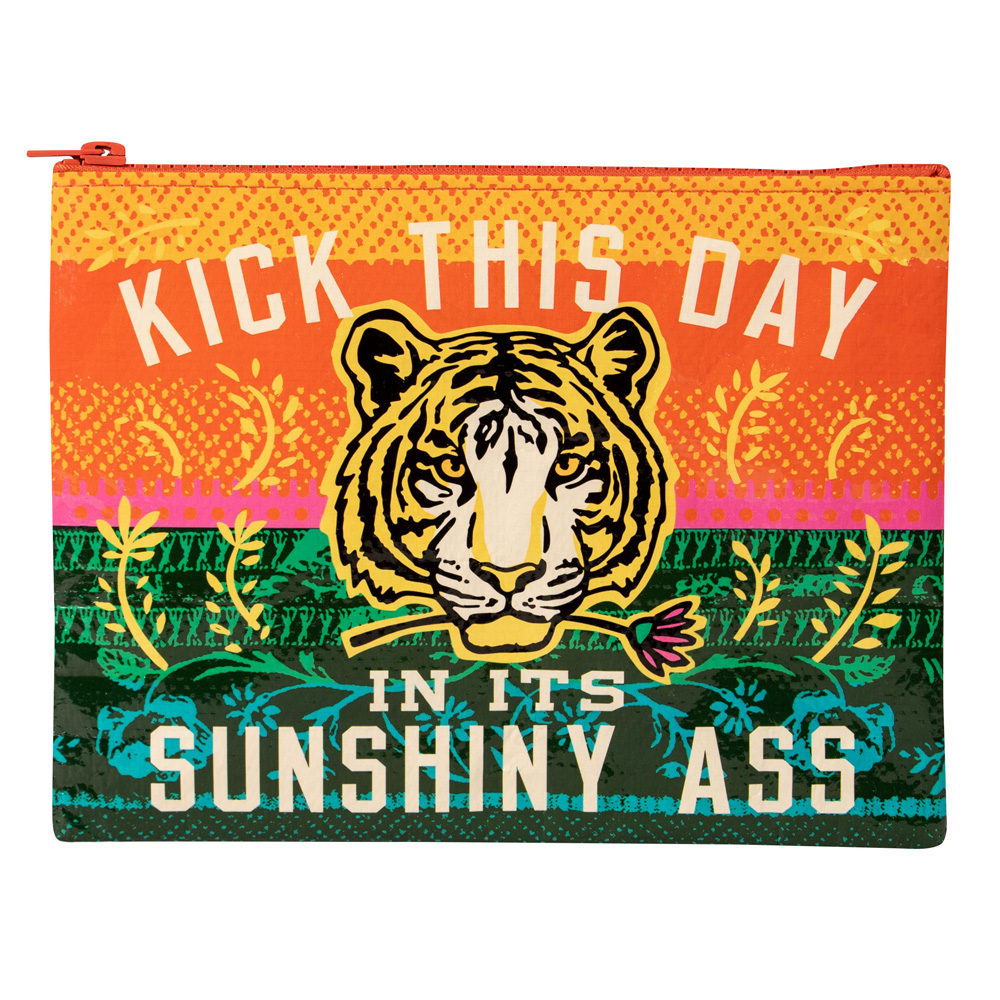 Blue Q Zipper Pouch: Sunshiny Ass