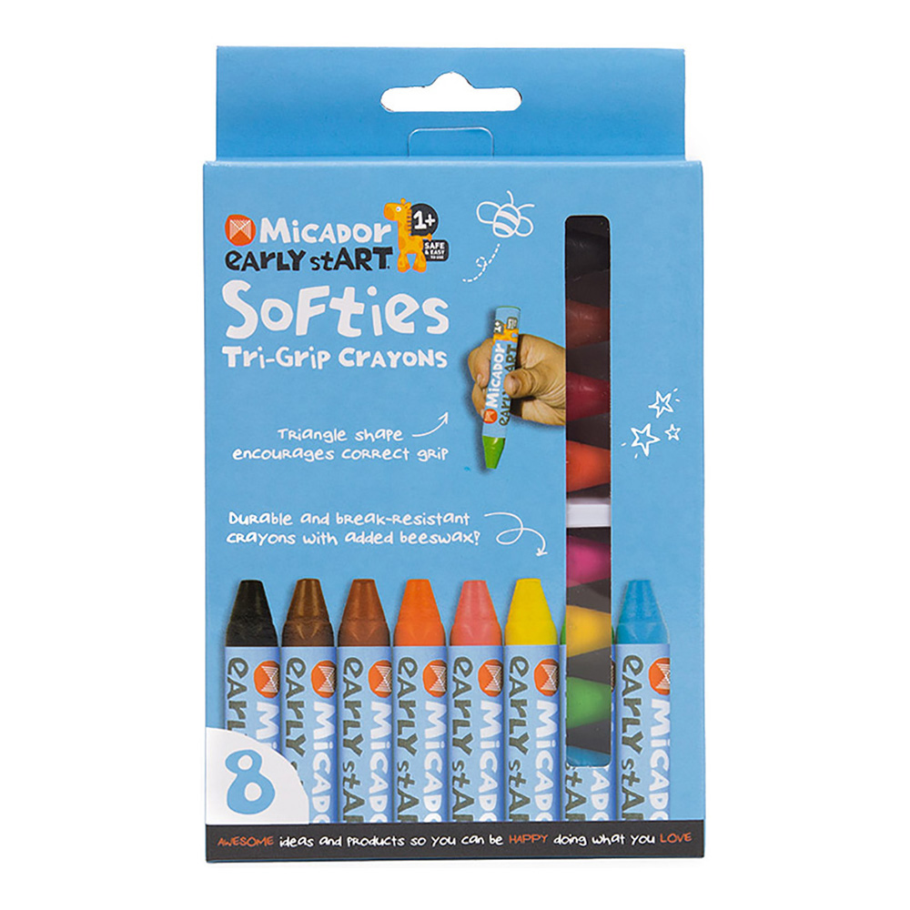 Micador early stART Tri-Grip Crayons Set/8