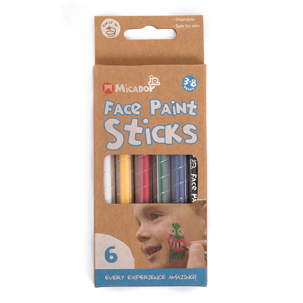 Micador jR Face Paint Sticks 6pk