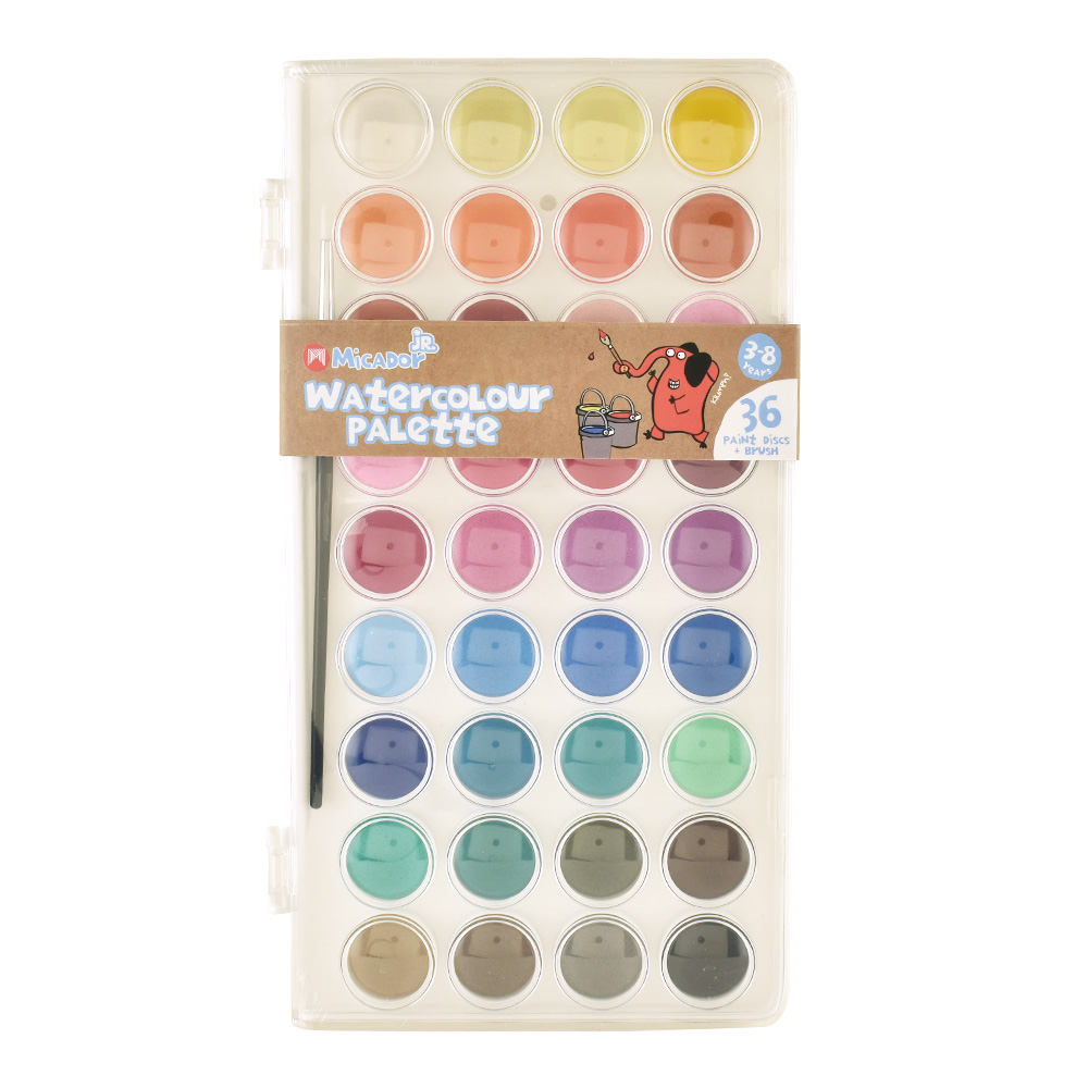 Micador jR Watercolour Palette Disc 36 Colors