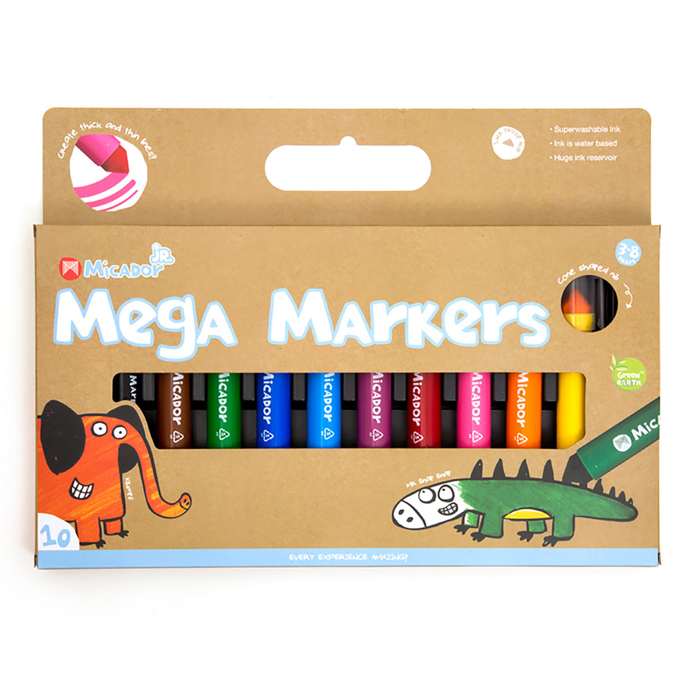 Micador jR Mega Markers 10pk