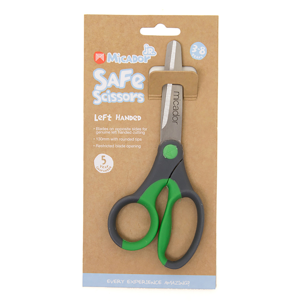 Micador jR Safe Scissors Green Left