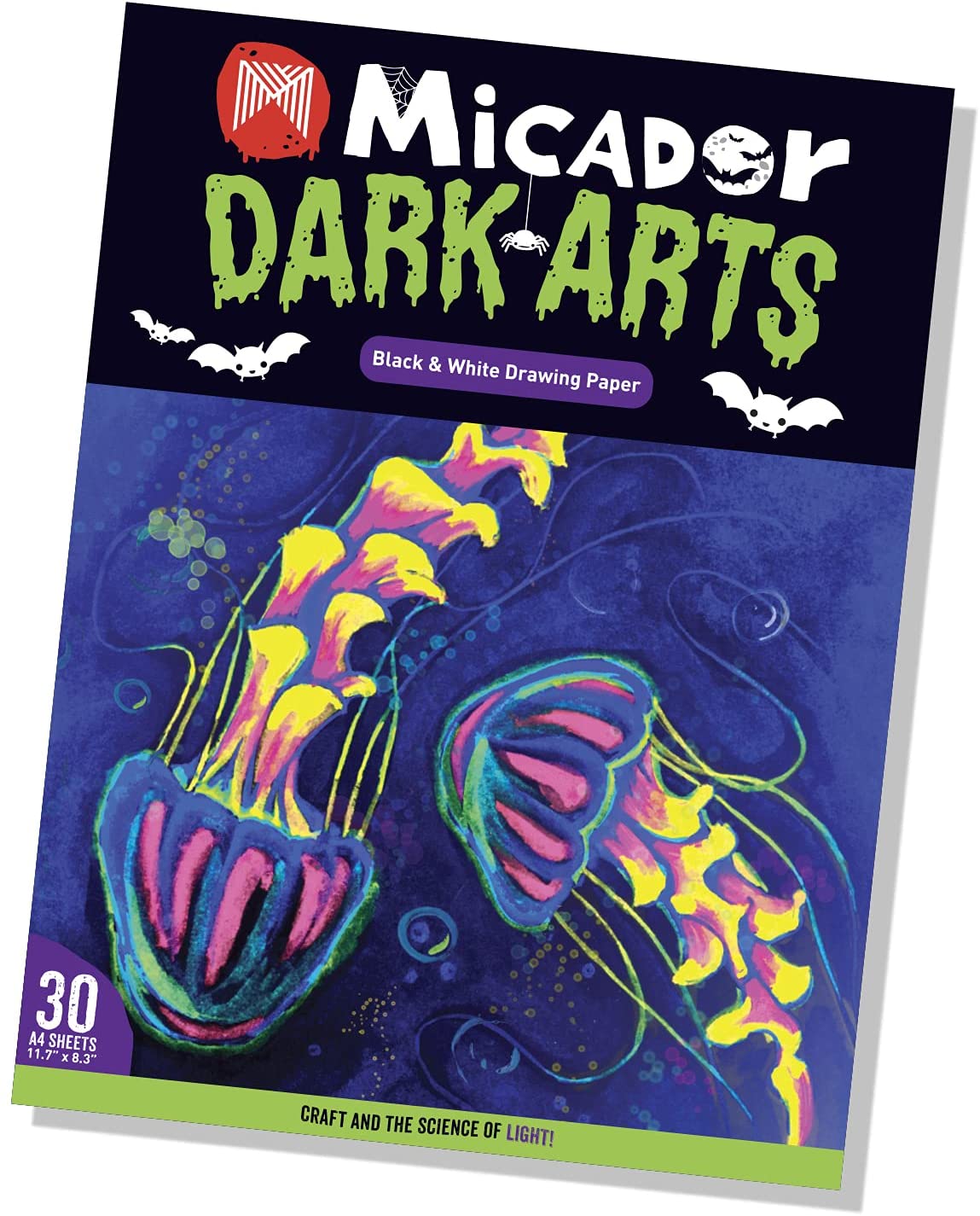 Micador Dark Arts Drawing Pad Black/White