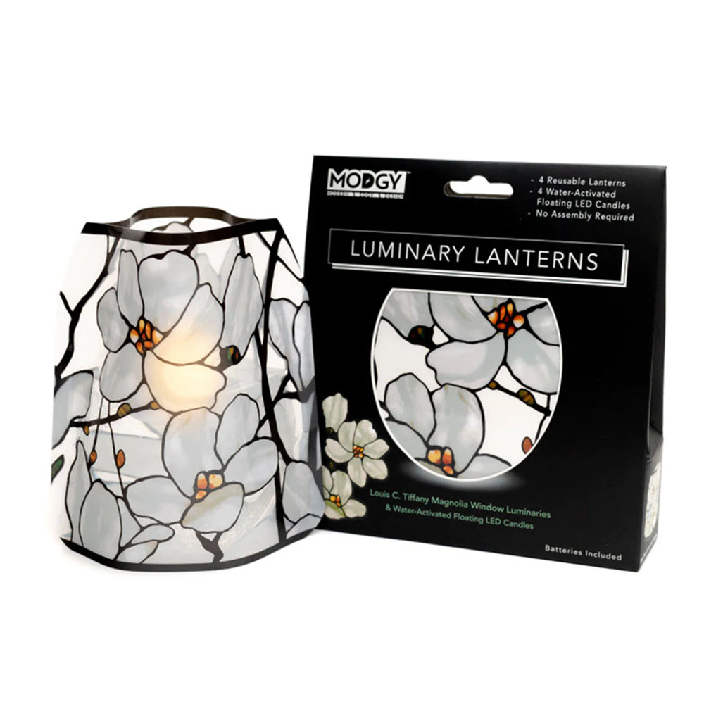 Modgy Luminary - Tiffany Magnolia Window