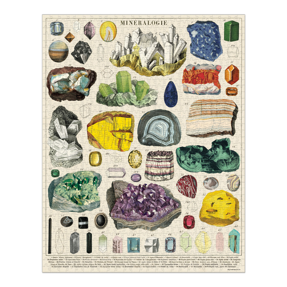 Cavallini 1000 Piece Puzzle Mineralogie