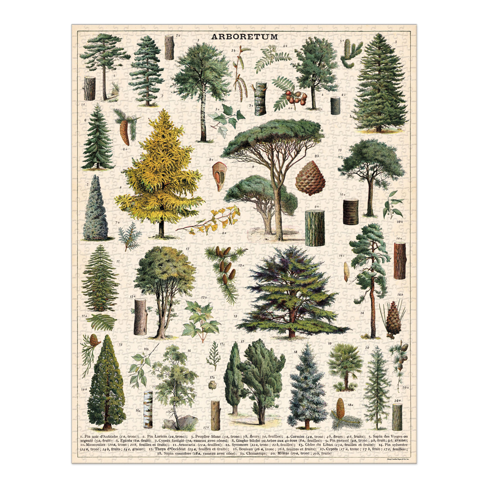 Cavallini 1000 Piece Puzzle Arboretum