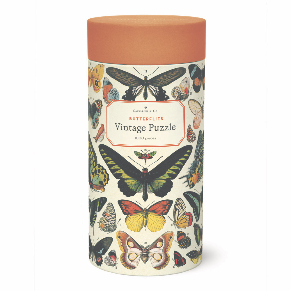 Cavallini 1000 Piece Puzzle Butterflies